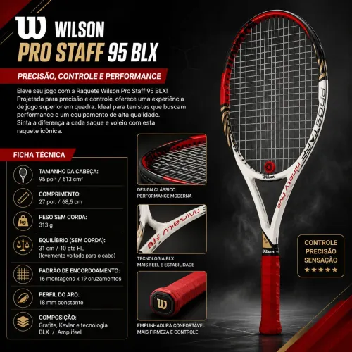 Raquete Wilson pro staff 95 BLX