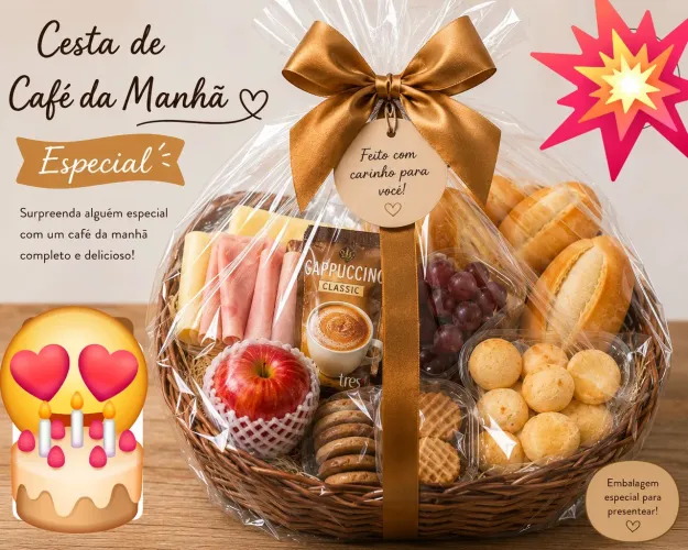 Cesta de café da manhã