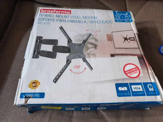 Suporte para tv brasfarma de 23 a 75 polegadas