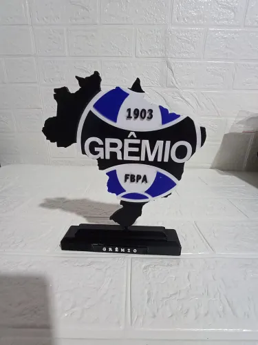 Placa 3d do Grêmio FBPA