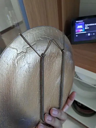 Prato decorativo  com suporte para pendurar  toc stok