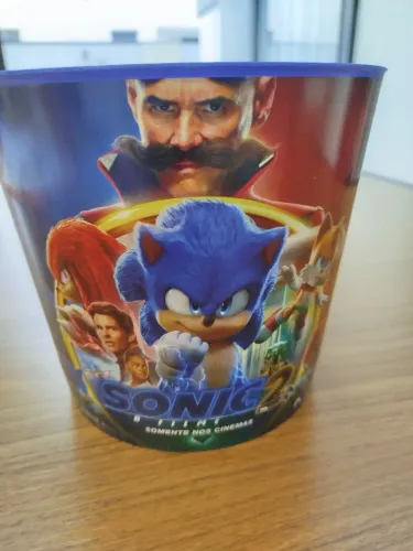 Balde colecionável Sonic 2 Cinemark 