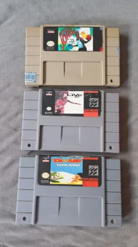 Jogos Super Nintendo paralelos funcionando