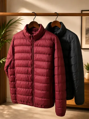 2 jaquetas masculina puffer tech - tam m