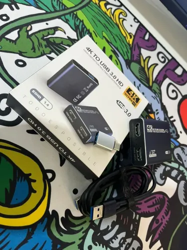 Placa de Captura de Vídeo Externa HDMI USB 3.0 1080p 60fps