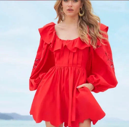 Vestido Amarante Brasil vermelho tamanho 36