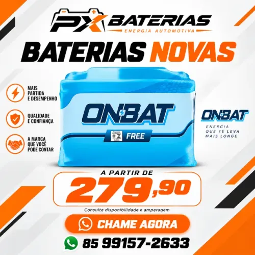 BATERIA NOVA COM ENTREGA A DOMICILIO R$ 269,90