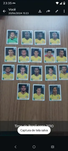 Figurinhas copa 2010 (seleção brasileira)