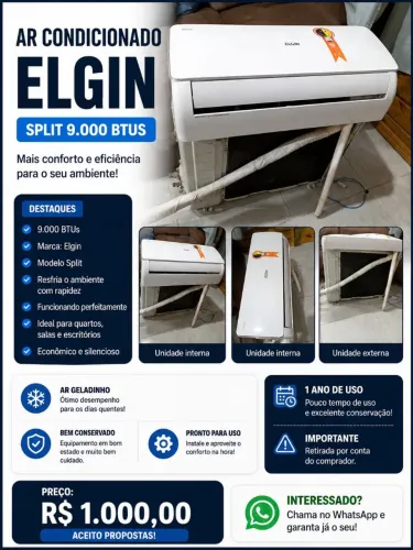 Ar condicionado 9.000 BTUs