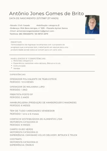 Motorista de caminhão e ônibus