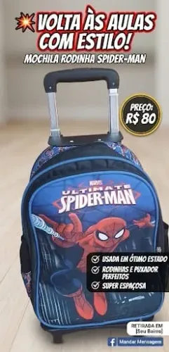 Mochila Infantil de Rodinha
