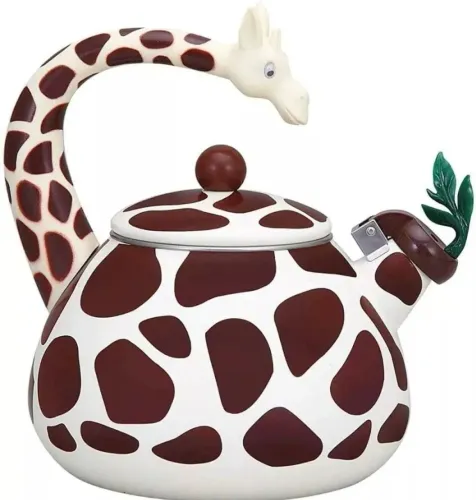 Chaleira girafa com apito rara