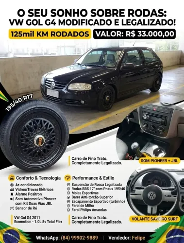 Volkswagen Gol Geração IV Trend 1.0 8V MI Total Flex Mec. 2P 2011