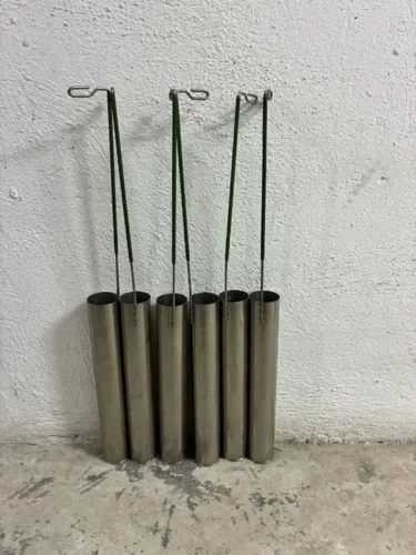 Kit 6 Sondas/Tubos para Manejo de Nitrogênio Líquido