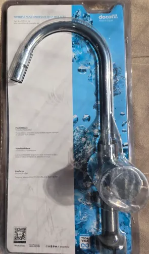 Torneira para cozinha de mesa bica alta nova Riva docol