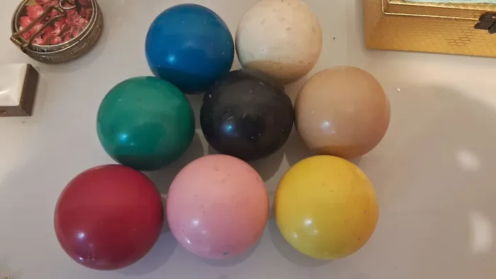 Bolas de beliche antigas 8 peças