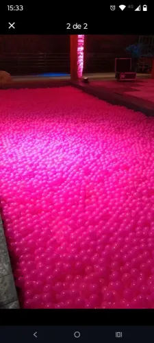 Bolinhas Rosa  de piscina 