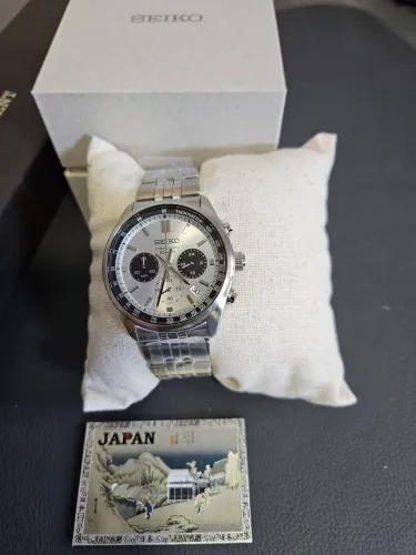 Relogio Seiko Chrono Panda SSP425P1 41,5mm
