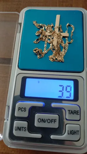 Lindo cordão de ouro 18. Com crucifixo!