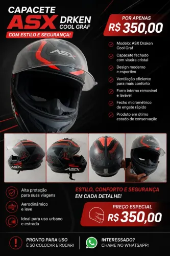 Capacete asx 