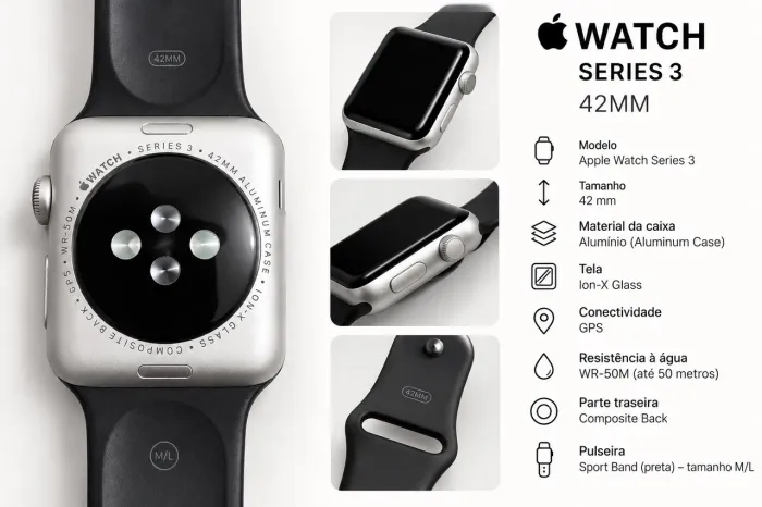 Apple Watch Series 3 prata