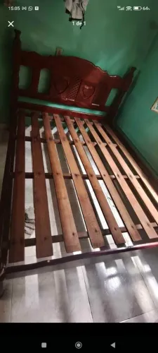 CAMA DE MADEIRA PARA CASAL