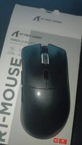Mouse gamer attack shark R1 preto