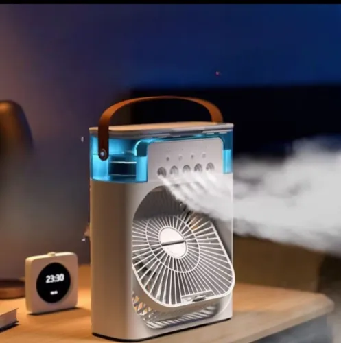 Climatizador, Umidificador, Ventilador Portátil! Na caixa!! Com LED e capacidade de 600ml