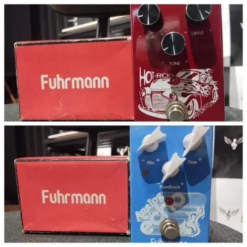 Conjunto de Pedais Fuhrmann Analog Echo (Delay) + Hot Rod Overdrive