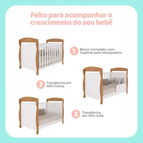Vendo berço com colchão