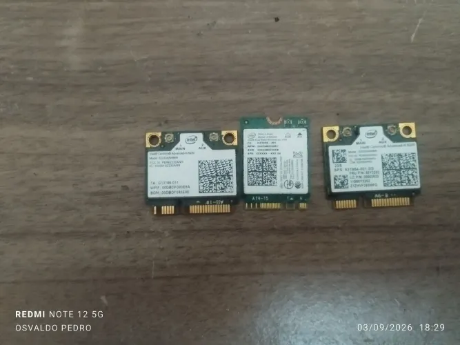 Placas Wi-Fi 5g para notebook