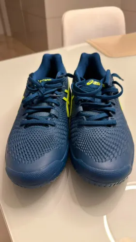 Tenis Asics Gel-Resolution 9 - Azul/Amarelo