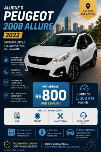 Alugo carro para Uber R$ 800,00 Semanal