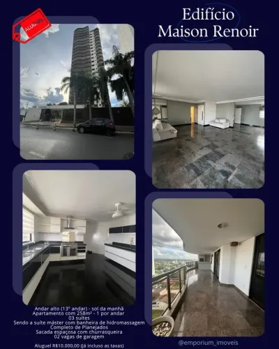 LOCAÇÃO  EDIFÍCIO MAISON RENOIR | GOIABEIRAS  CUIABÁ