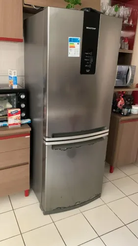 Geladeira Brastemp Frost Free 447L Black Inox