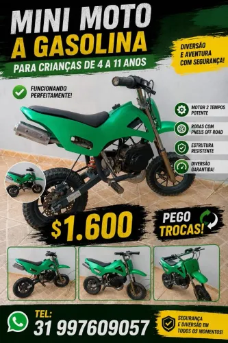 Moto infantil a gasolina barato * entrego no local