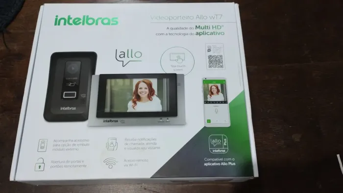 Vídeo porteiro Allo wT7 INTELBRAS NOVO