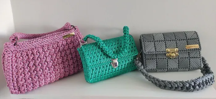Bolsas de crochê