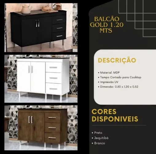 Balcão 1.20 Novo