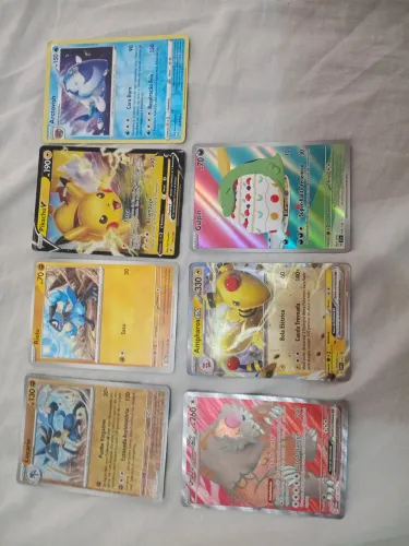 Pikachu, Arctovish raro de 2020, Ursaluna lua sangrenta EX,muito mais com desconto de R$50