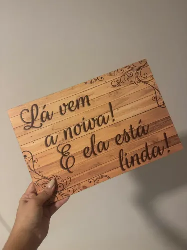 Plaquinha para Casamento 