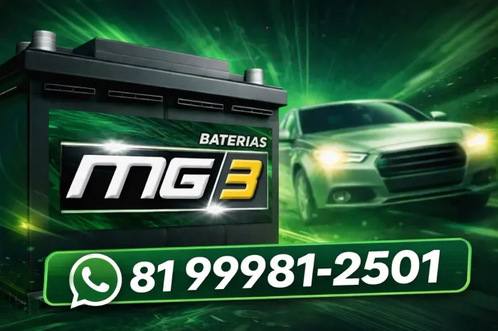 Bateria de carro MG3- nova com 12 meses de garantia ( frete grátis)