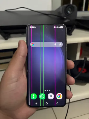 Samsung S23 256gb defeito na tela