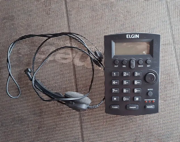 Telefone Fixo com Headset Elgin HST-8000 com Visor