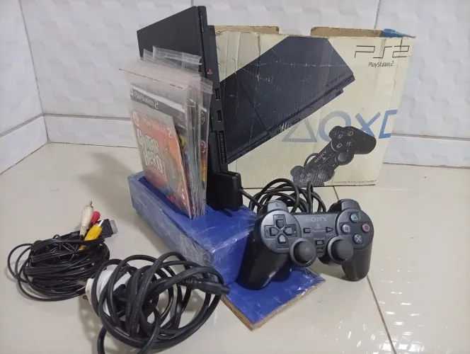 PlayStation 2 SLIM-Matrix Infinite Desbloqueado!+Acessórios