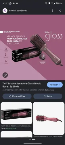 Vendo escova taiff