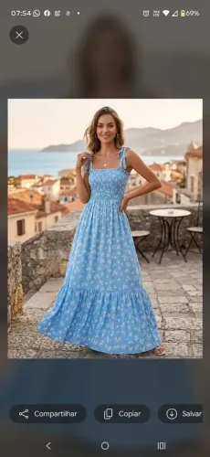 Vestido longo estampados