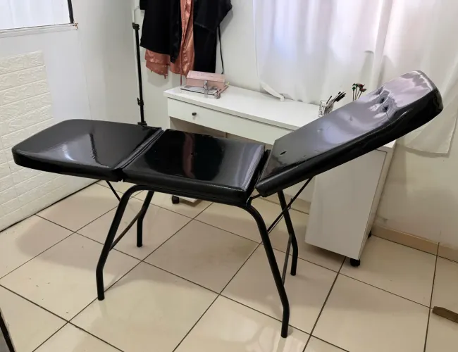 Maca reclinável para estética de aço