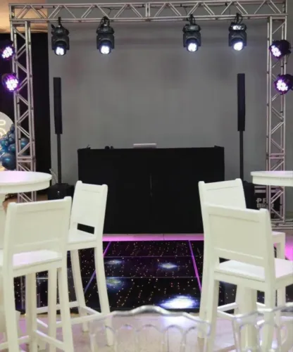 Som, estrutura, iluminação, Dj.