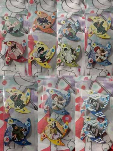 78 Naruto Shuriken Cards Elma Chips 2008 Originais!